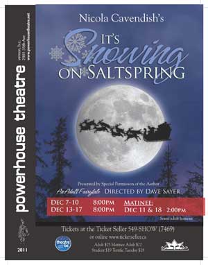 It’s Snowing on Saltspring Poster
